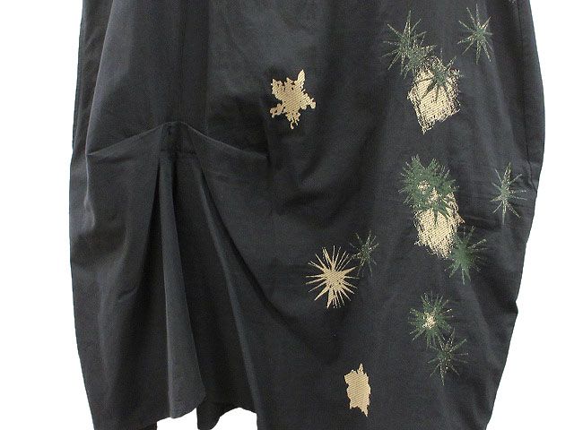 センソユニコ 慈雨 じう 個性タック ジャガード ワンピース 40 日本製 ジウ 慈雨 センソユニコ ジャガード 変形 ワンピース 40 コットン