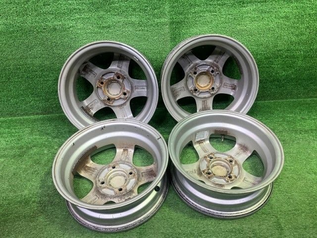旧車 中古 13インチ 13×4.5J 4穴 ◇社外13インチアルミ(