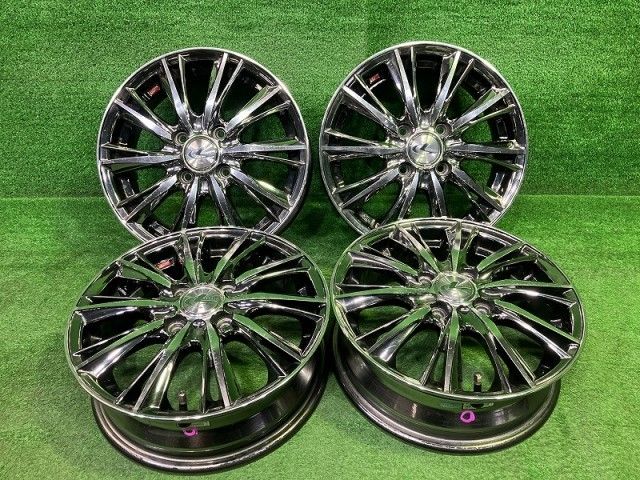 レオニス 軽自動車 ホイール アルミ メッキ 14インチ 4.5J 4穴 4本 100 +45