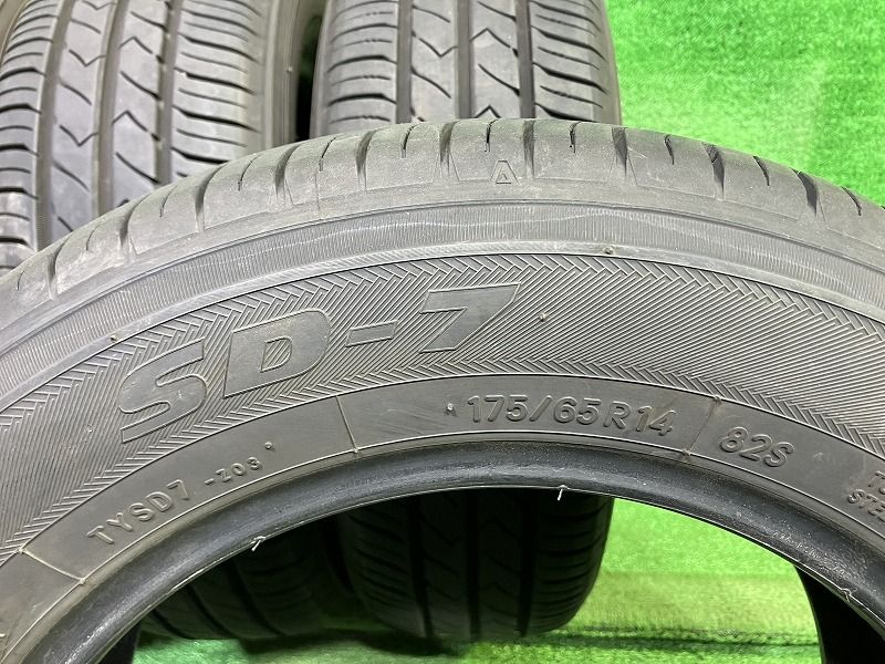  TOYO サマー トーヨー SD 7 175 65 R 14 4本 6ミリ 2021年 14インチ サマータイヤ ノーマルタイヤ