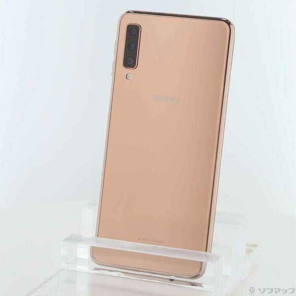 中古品〕 GALAXY A7 64GB ゴールド SM-A750C 楽天 SIMフリー【295