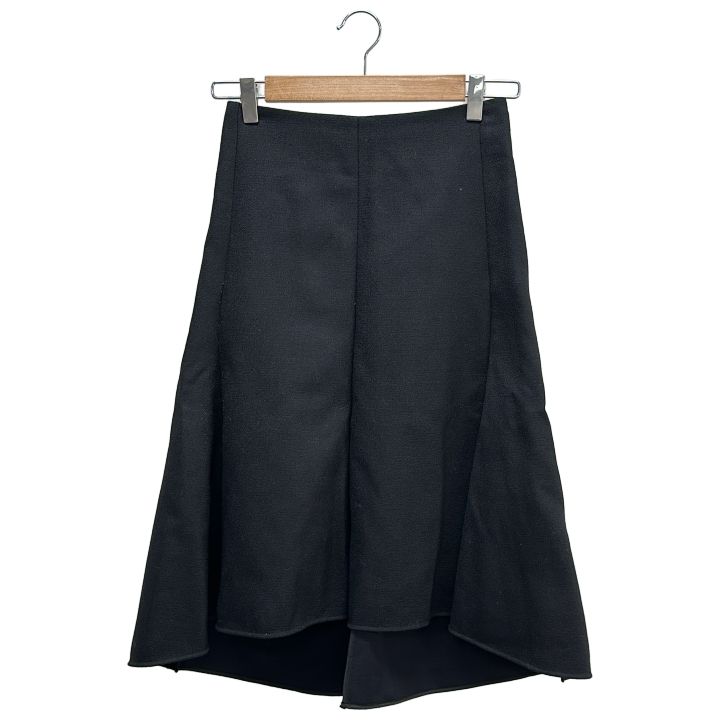 CELINE セリーヌ 2 K 43 5470 ウールスカート レディース ブラック 34