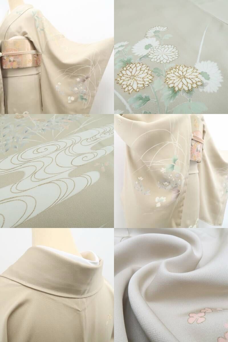 ❁tomihisa❁新品 金駒刺繍 着物 正絹“古典を仰いで和に染まり我を見