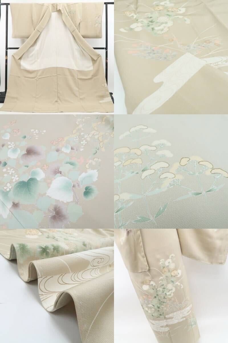 ❁tomihisa❁新品 金駒刺繍 着物 正絹“古典を仰いで和に染まり我を見