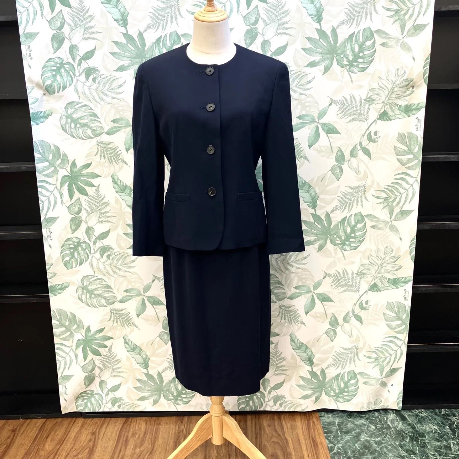 GR 1256 burberrys スーツ セットアップ レディース ネイビー