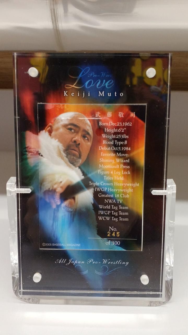 メモリアルコスチュームカード 武藤敬司 その他 A