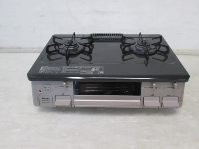 当社3ヶ月保証 パロマ グリル付ガステーブル ガスコンロ IC S 807 BX 1 R 都市ガス用 1207 DH 7 AT
