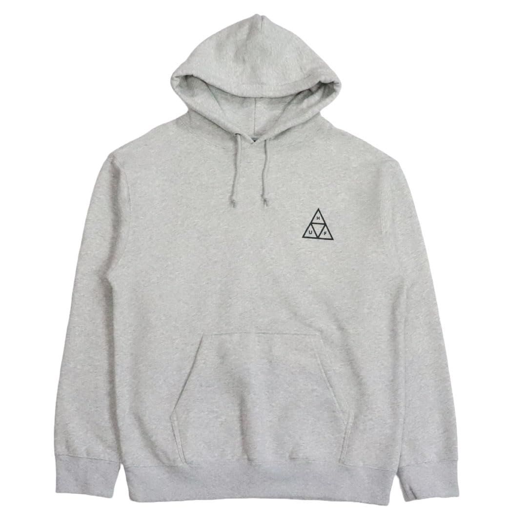 ハフ パーカー メンズ TT P O HOODIE トリプルトライアングルロゴ スケーター ヘビースウェット トップス 長袖 秋 冬 ヘザーグレー 灰色 M PF 00572 並行 HratherGrey