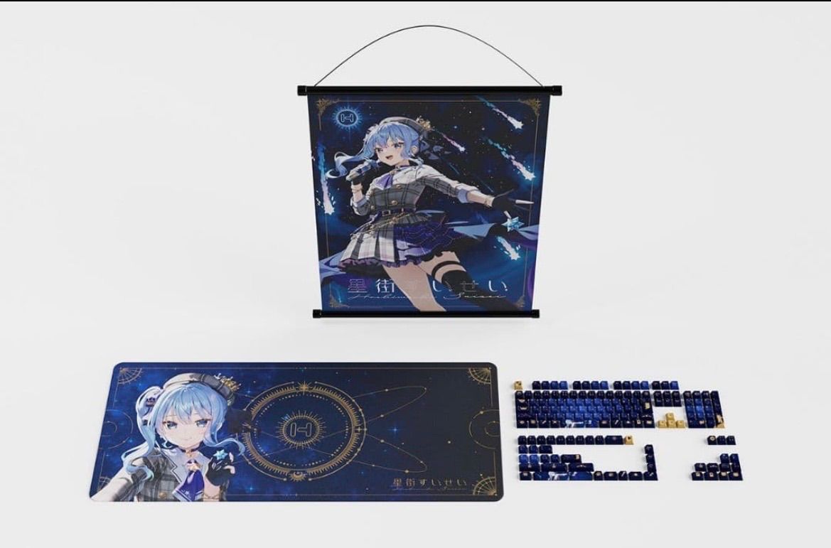 初回 版 HYTE 星街すいせいコラボ キーキャップ＆マウスパッドセット