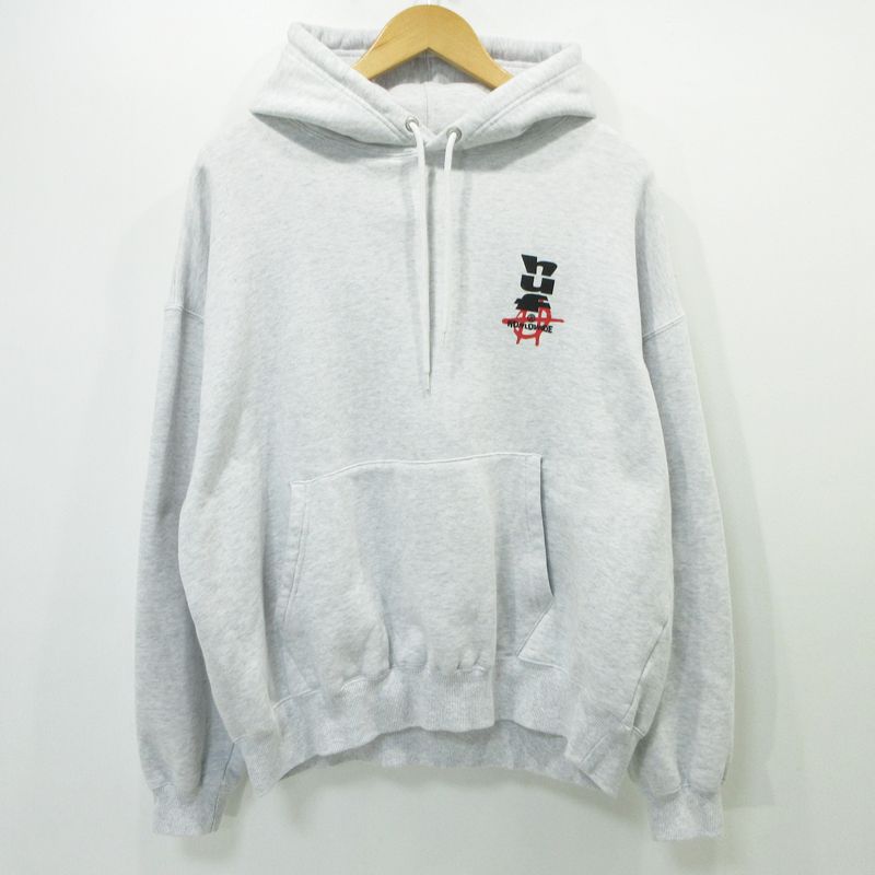 HUF | ハフ パーカー フーディ CUT AND PASTE FLEECE HOODIE グレー サイズ L 103