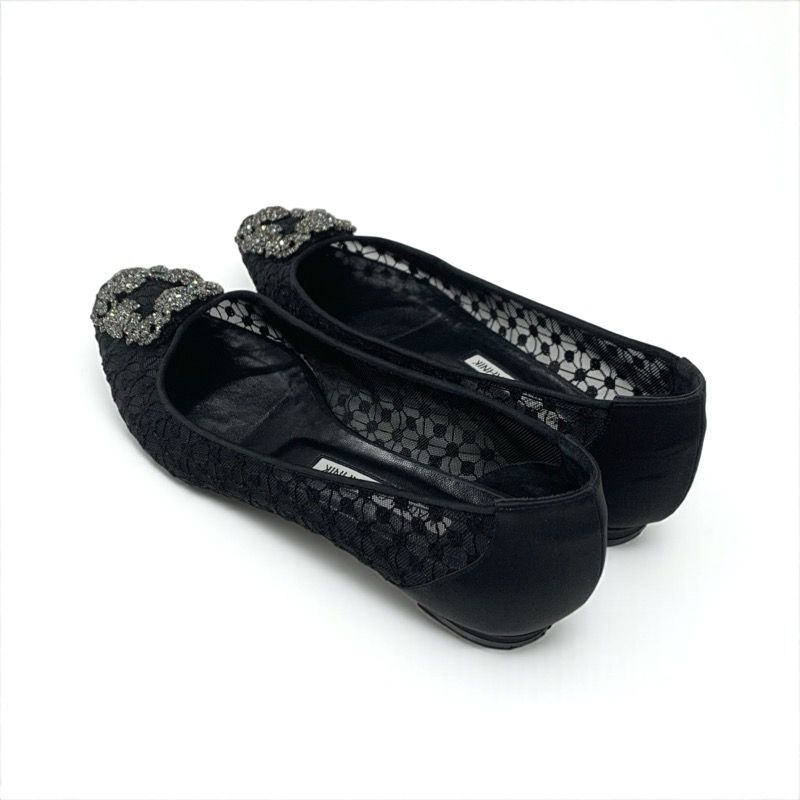 マノロブラニク MANOLO BLAHNIK ハンギシ フラットシューズ 靴