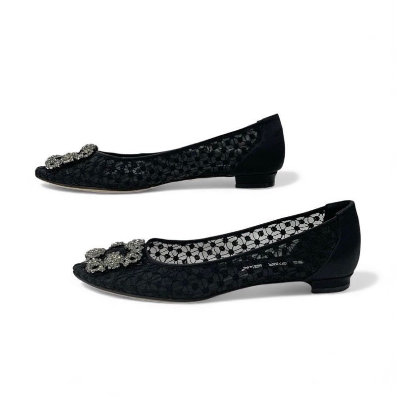 マノロブラニク MANOLO BLAHNIK ハンギシ フラットシューズ 靴