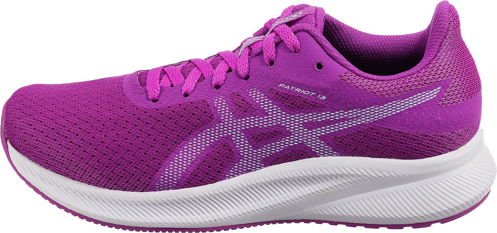  アシックス ランニングシューズ PATRIOT 13 レディース 500 オーキッド ソフトスカイ 24.0 cm E モカシン 靴