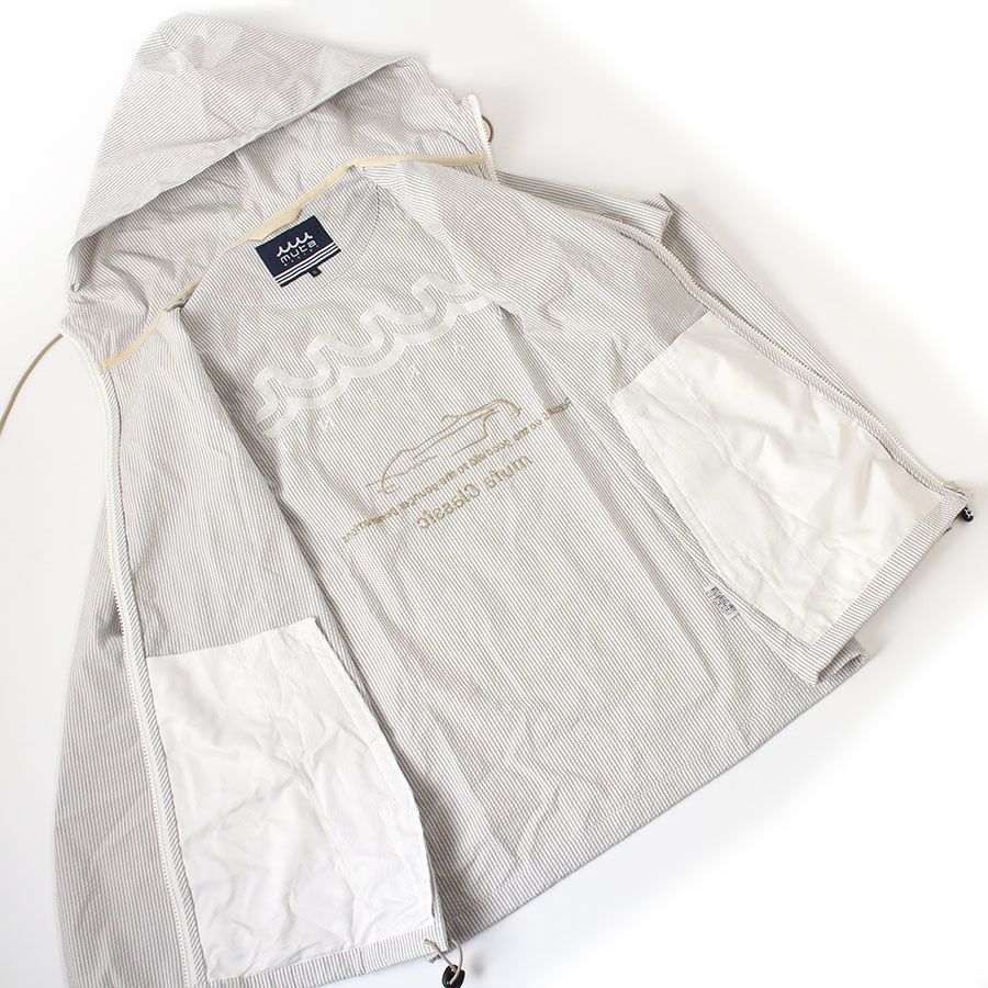 ストライプ柄 グレー×ホワイト