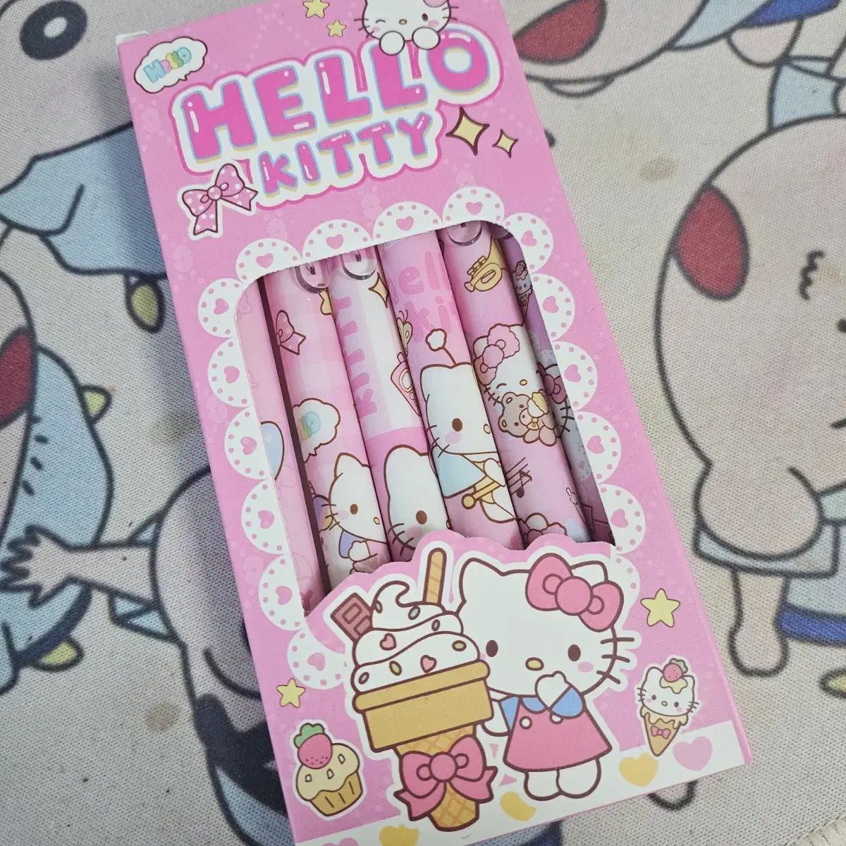 ハローキティ ボールペン セット 6個 (未開封)
