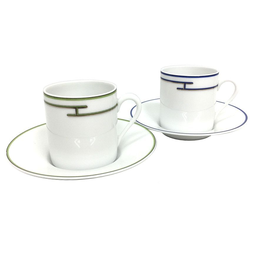 ♥ エルメス Rhythm リズム デミタスカップC|S 2客セット aq 7670