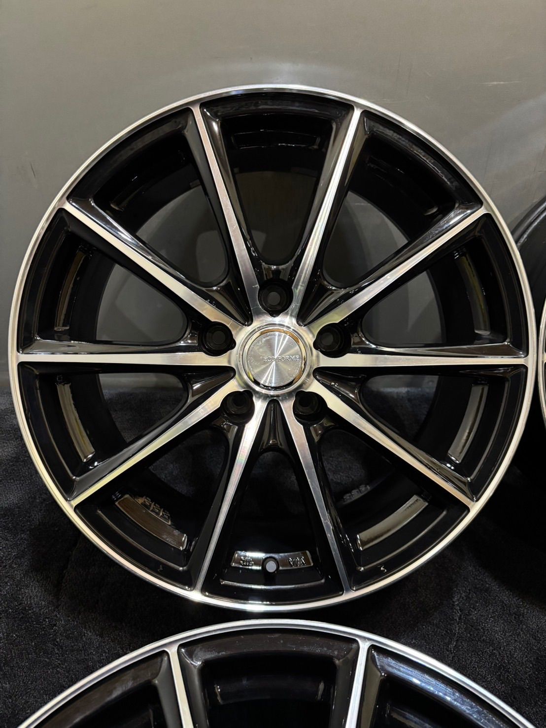 ECO FORME 17インチ 7 J 38 114 3 5 H アルミホイール 4本 アルファード ヴェルファイア ブラポリ 1 L 11