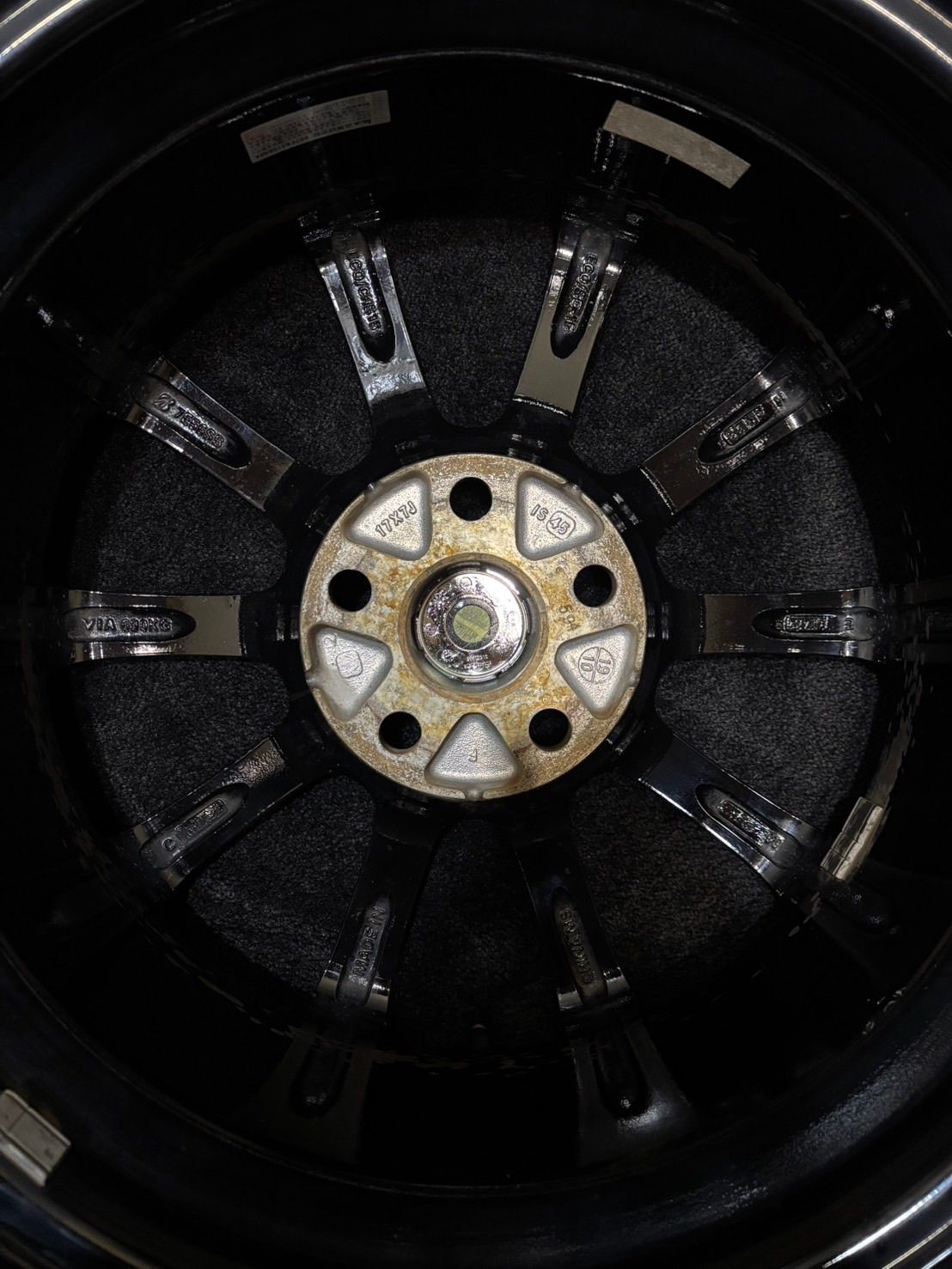  ECO FORME 17インチ 7 J 45 114 3 5 H アルミホイール 4本 クラウン ブラポリ 平座ナット 1 L 12 17インチ ホイール