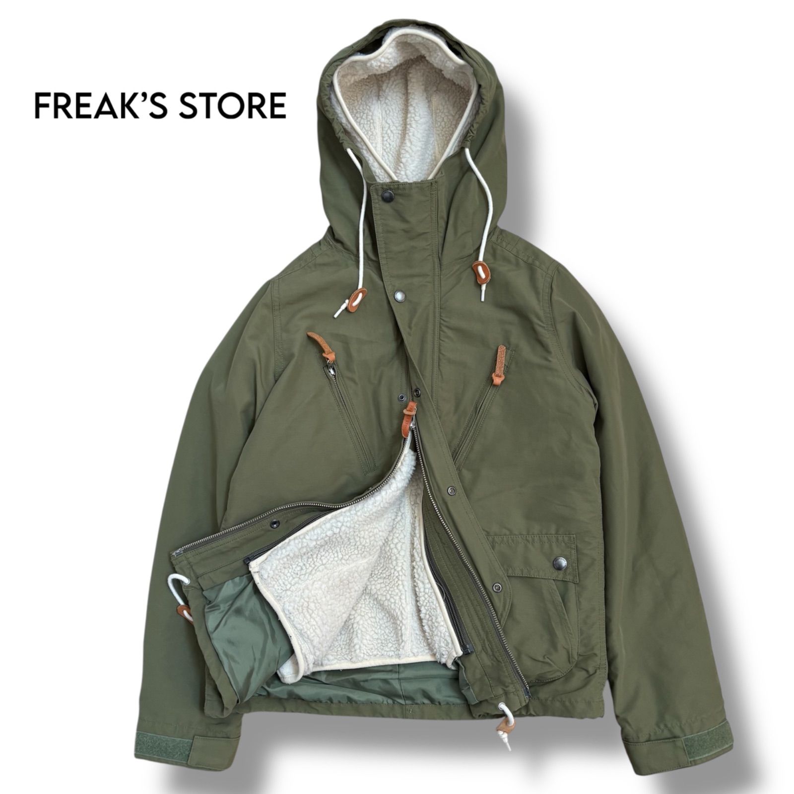 FREAK'S STOREライナー付3WAYマウンテンパーカー ブルーMインナー