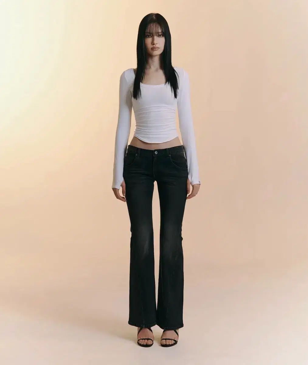 プリーズノーフォロー 25ヴィンテージ ウォッシュ ブーツカット デニム パンツ