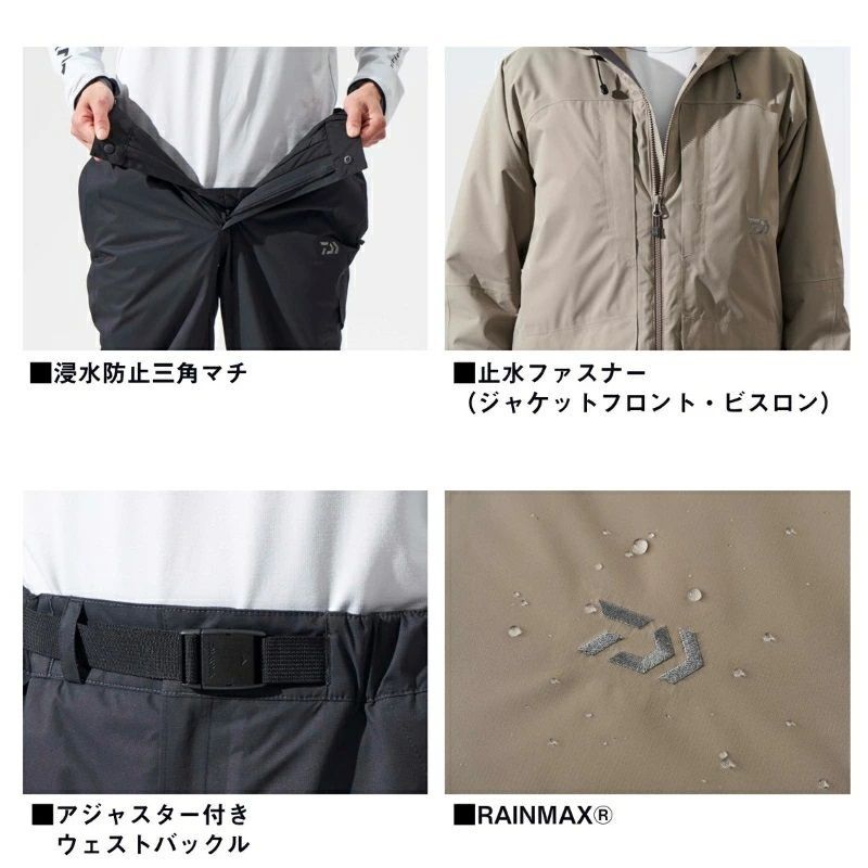  ダイワ DW 3224 レインマックス アングラーズウィンタースーツ パープル XL フィッシングスーツ(上下セット) ウェア