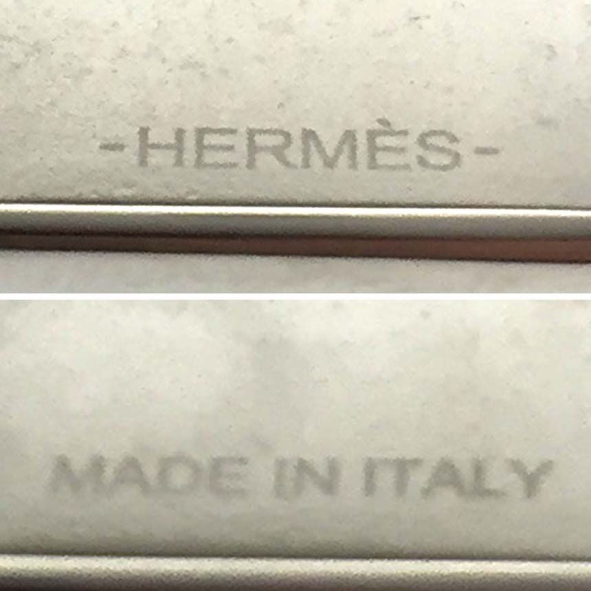 HERMES エルメス スカーフリング キューブコリエドシアン aq 7692