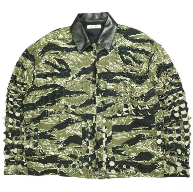 SYUMAN. シュウマン 25SS Parallel Laser Cut Top レーザーカット カモフラージュジャケット 25SS-SY014 2 CAMO SYU.HOMME 定価80,300円 SYUMAN. シュウマン 25SS 日本製 Parallel Laser Cut Top レーザー