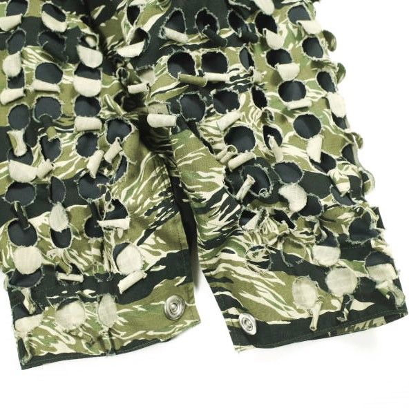 SYUMAN. シュウマン 25SS Parallel Laser Cut Top レーザーカット カモフラージュジャケット 25SS-SY014 2 CAMO SYU.HOMME 定価80,300円 SYUMAN. シュウマン 25SS 日本製 Parallel Laser Cut Top レーザー