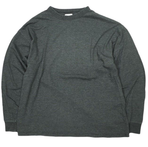 Steven Alan スティーブンアラン TC MICRO BORDER LONG SLEEVE TEE 