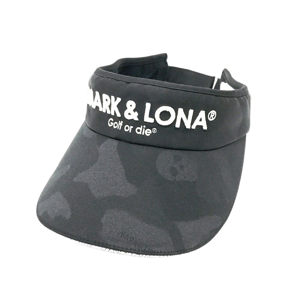 MARK&LONA マークアンドロナ 2023年 サンバイザー カモフラ柄 ブラック