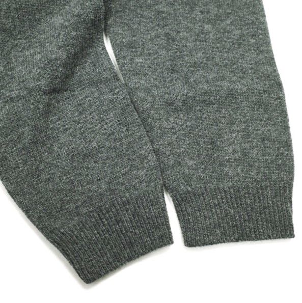  MIU ミュウミュウ バージンウール クルーネックカーディガン モデル DNA 02 U S 000 13 WS 44 チャコールグレー ミドルゲージ ニット トップス g 24487 長袖 カーディガン ボレロ アンサンブル