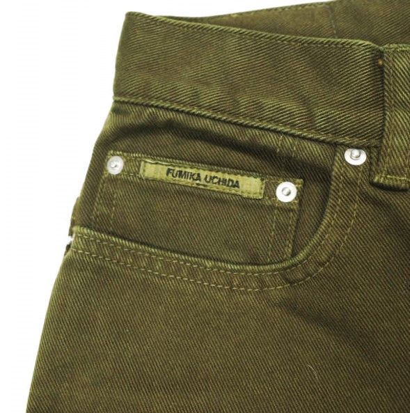  FUMIKA＿UCHIDA フミカウチダ TIE DYE PANTS タイダイストレートデニムパンツ FU L DM 001 K 34 Brown ジーンズ ジッパーフライ ボトムス g 24352 ストレートデニム デニム ジーンズ