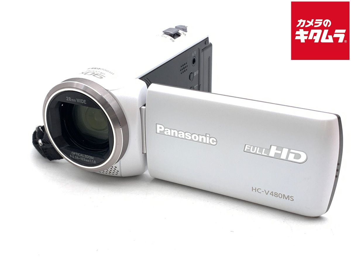 並品 パナソニック HC V 480 MS W ホワイト