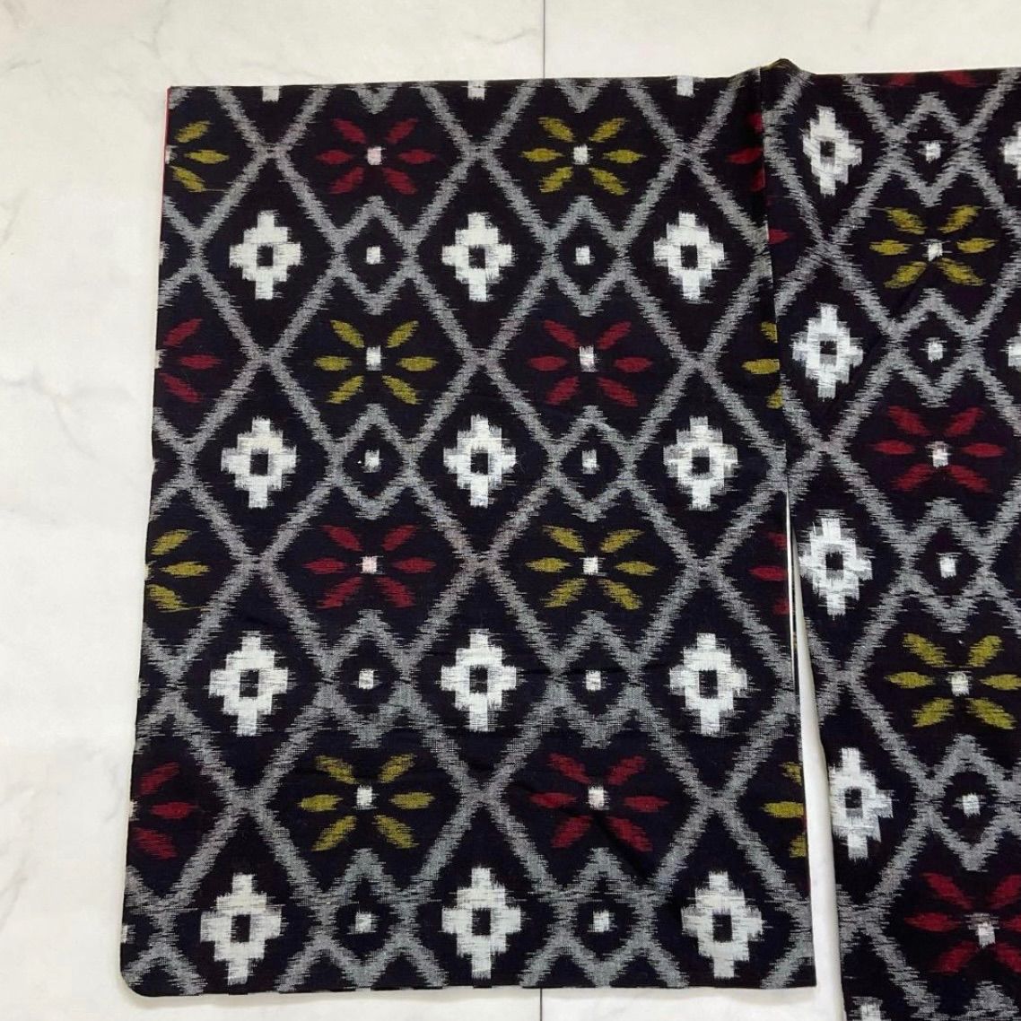 one◆kimonoarisa◆本場久留米絣◆手織り木綿◆袷◆広衿◆裄長◆裄68.5肩丈159◆久留米絣弓浜絣伊予絣綿薩摩琉球絣着物帯小紋普段着名古屋帯洒落袋帯半幅帯