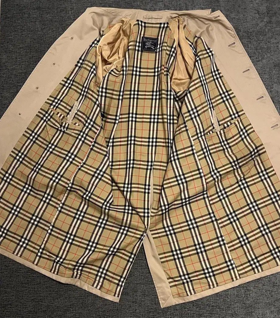 90 s バーバリー バルマカーン ステンカラーコート ベージュ