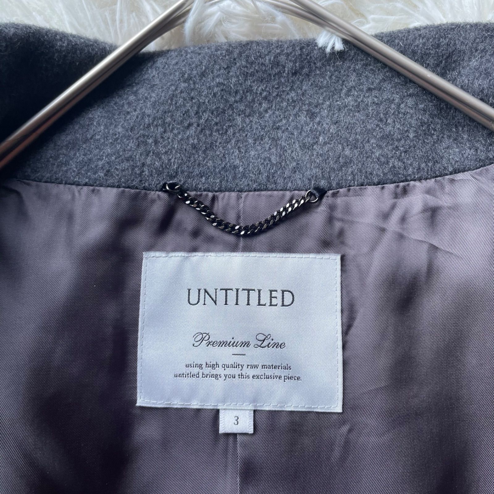 美品 UNTITLED Premium Line アンタイトル プレミアムライン ウール100 