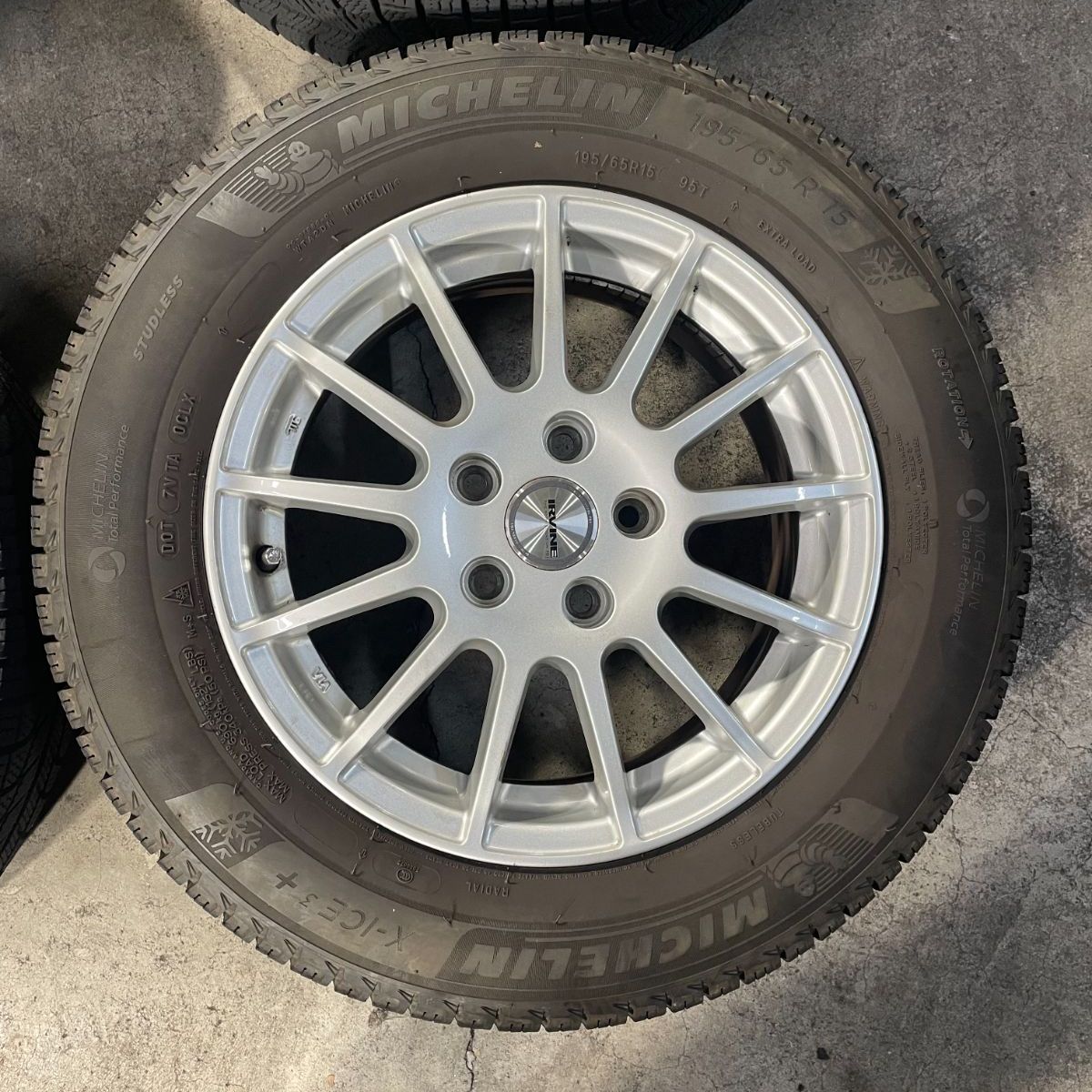  Weds IRVINE F 01 15インチタイヤホイールセット PCD 108 グランドC 4ピカソなど 15インチ タイヤ ホイールセット