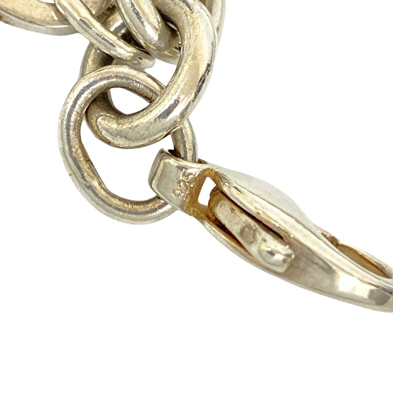 TIFFANY-Co. ティファニー ハートタグ シルバー925 チェーン ブレスレット バングル シルバー 17750