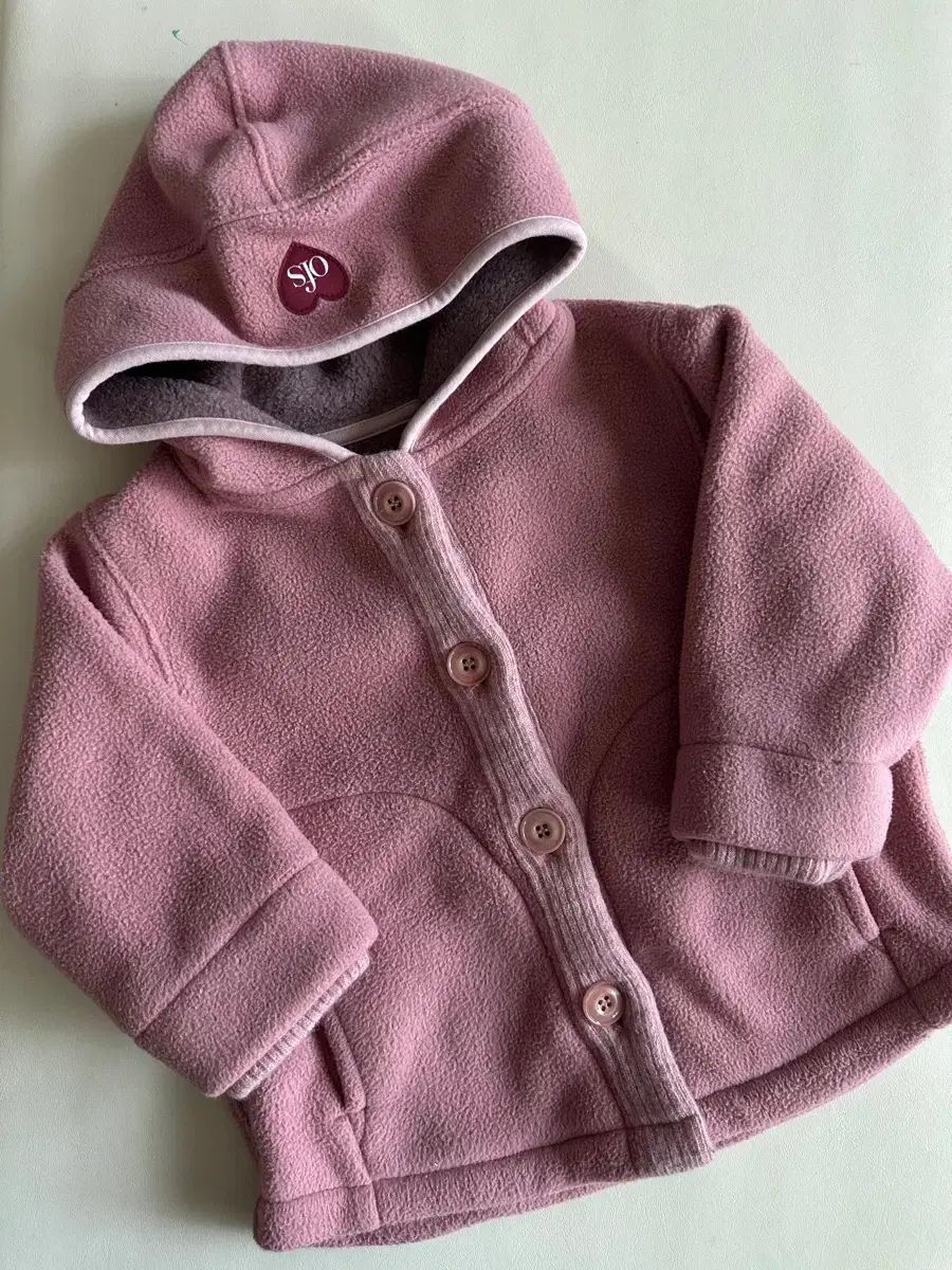 オフオフスタジオ フード フリース M (ピンク)