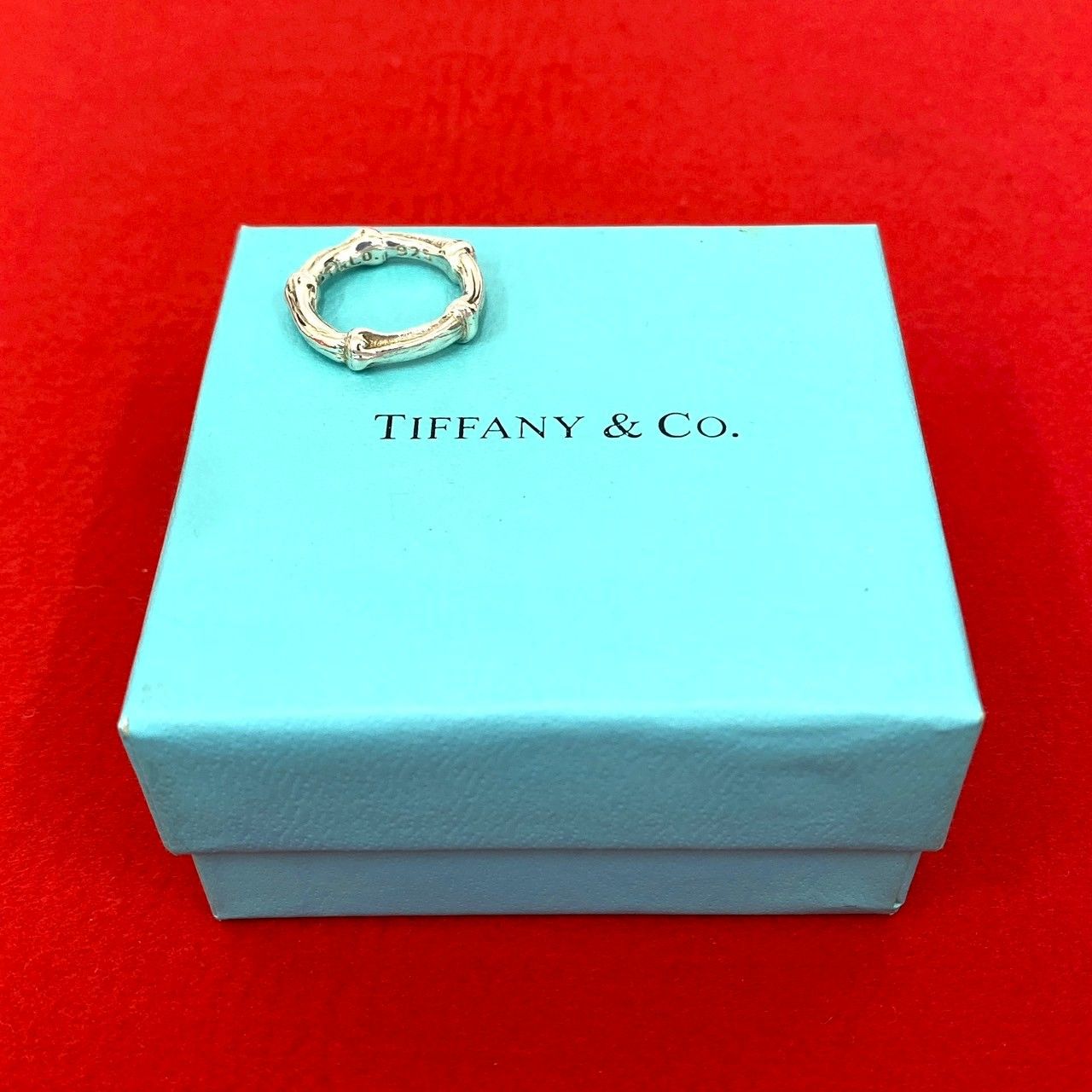 TIFFANY-Co. ティファニー バンブー モチーフ リング シルバー925 指輪 9号 アクセサリー 小物 シルバー 27246