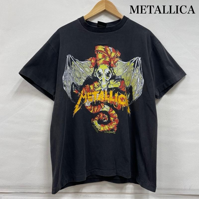 古着 METALLICA メタリカ バンドT ロックT スカル ヴィンテージ加工