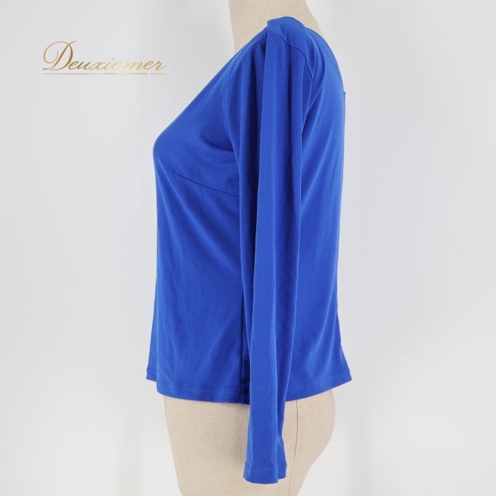 社交ダンス 衣装 トップス ブラウス ブルー系 チャコット Chacott 青