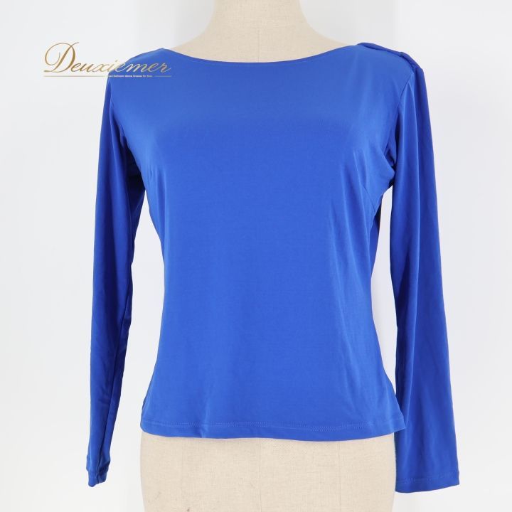 社交ダンス 衣装 トップス ブラウス ブルー系 チャコット Chacott 青