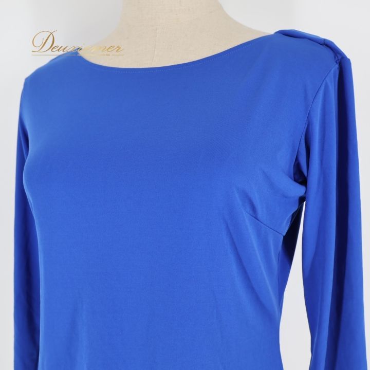 社交ダンス 衣装 トップス ブラウス ブルー系 チャコット Chacott 青