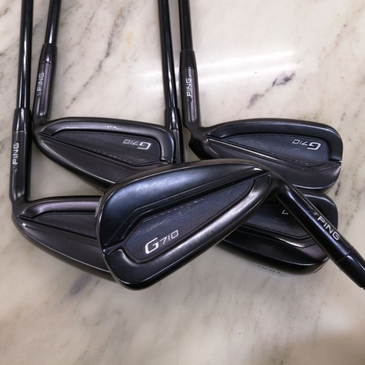 ピン PING G 710 5〜 9 5本セット Wありません ｼｬﾌﾄ ALTA BLACK 40 R ライ角 ブラック メンズ 男性用 右利き Cランク ゴルフクラブ アイアンセット