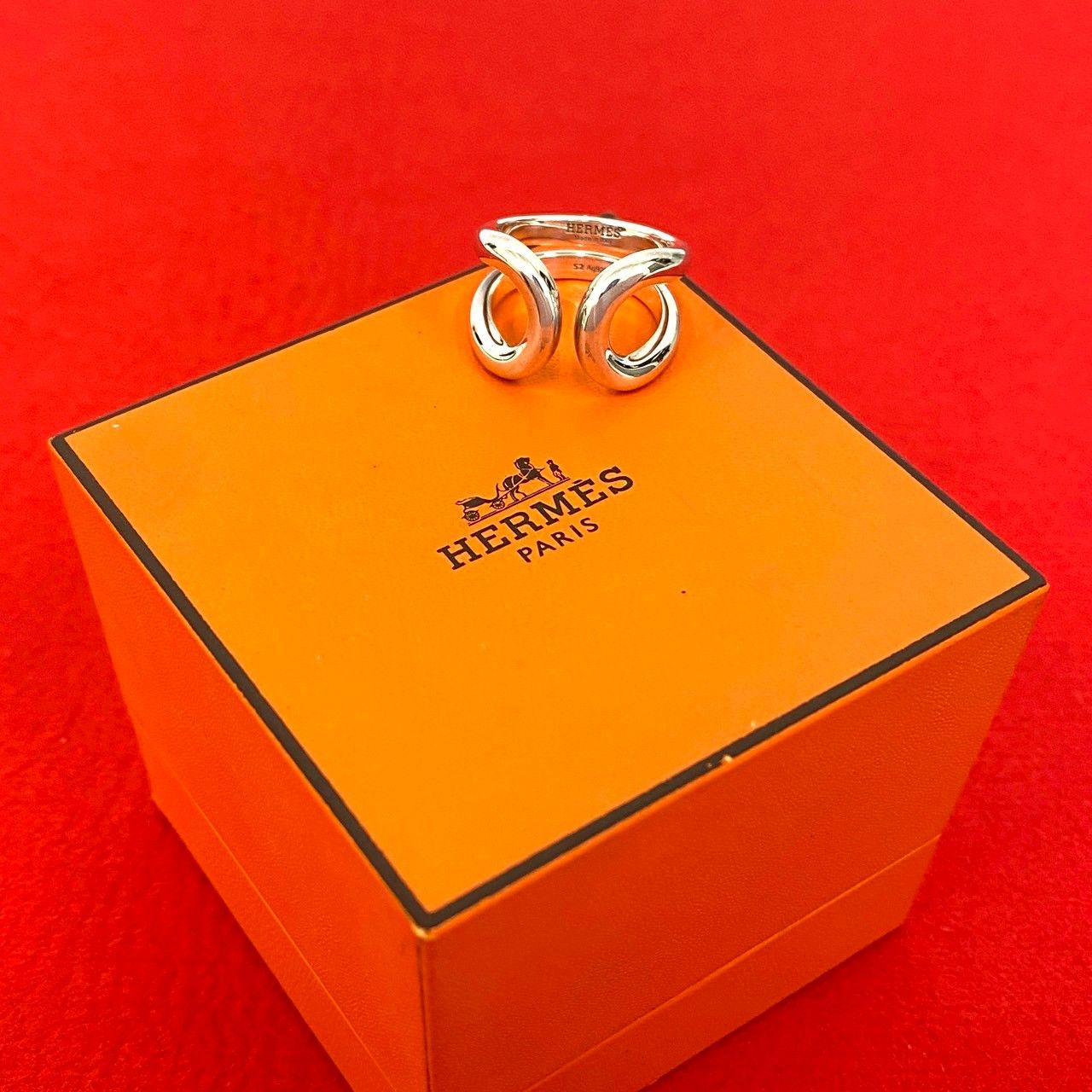 き HERMES エルメス リマ GM シルバー925 リング 指輪 12号 メンズ 小物 シルバー 20841