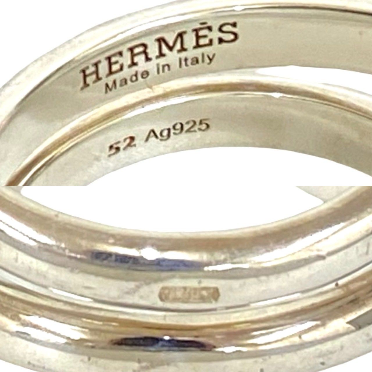 き HERMES エルメス リマ GM シルバー925 リング 指輪 12号 メンズ 小物 シルバー 20841