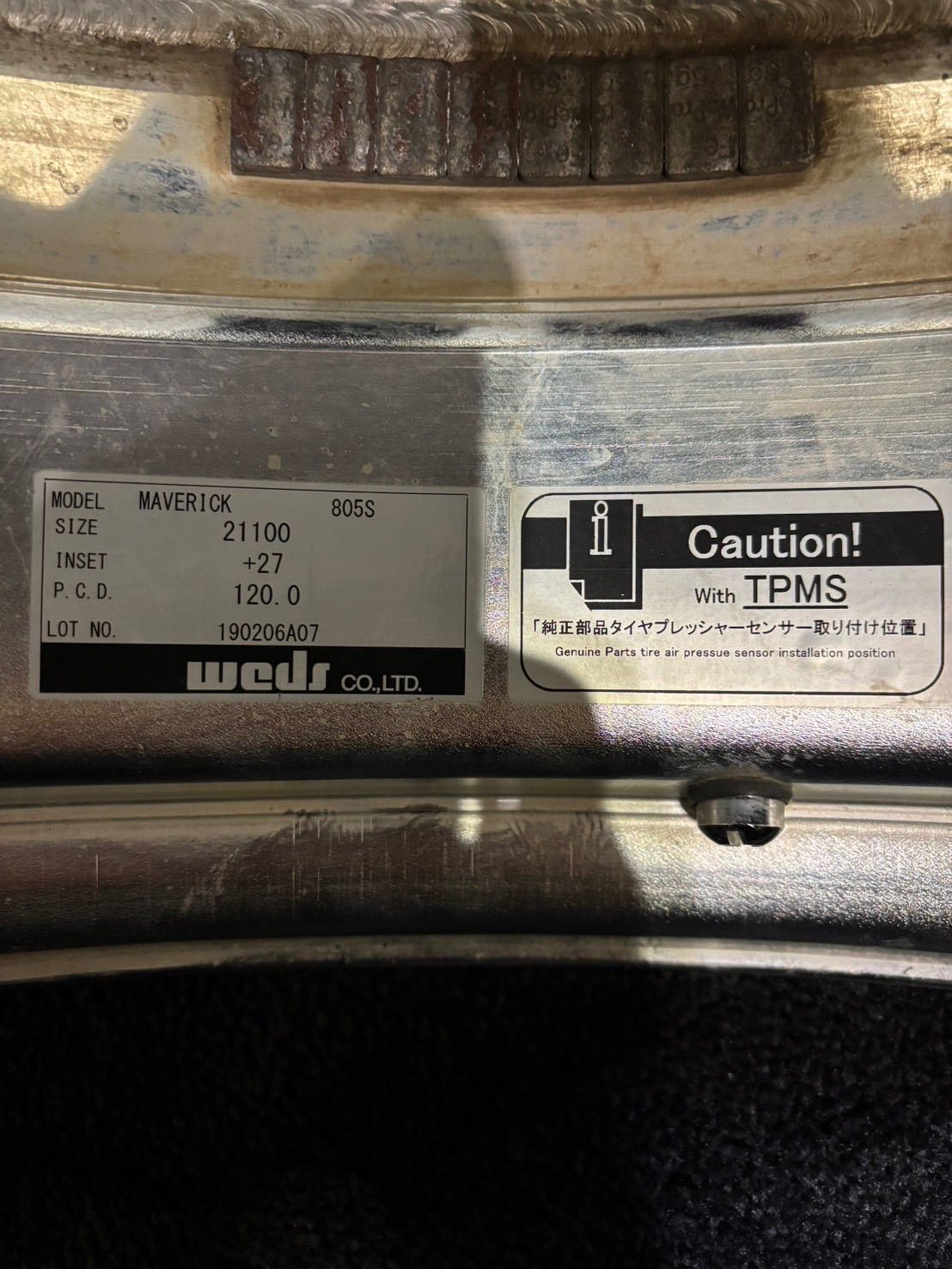  Weds 805 S 21インチ 10 J 27 120 5 H アルミホイール 2本 レクサス LS 深リム 2 L 16 21インチ ホイール