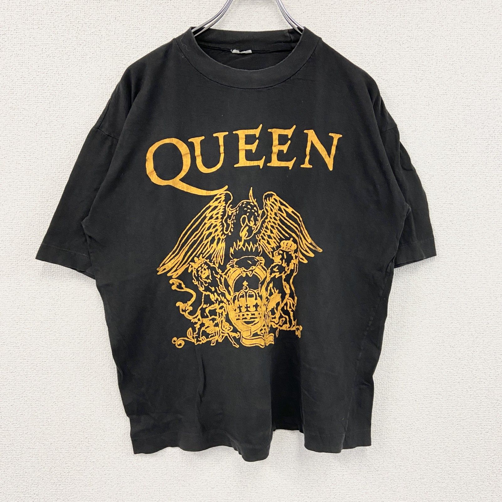 古着 QUEEN クイーン 半袖バンドTシャツ シングルステッチ ヴィンテージ 黒 ブラック