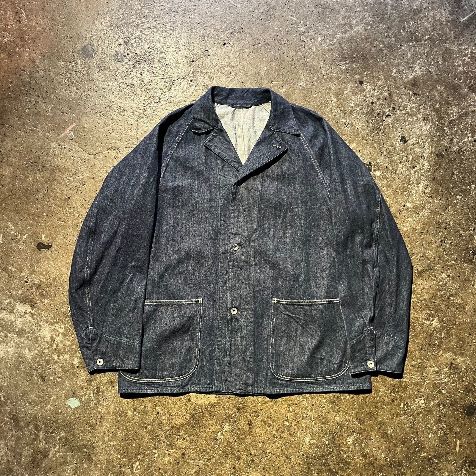 COMOLI 21aw デニムワークジャケット 3 インディゴ カバーオール